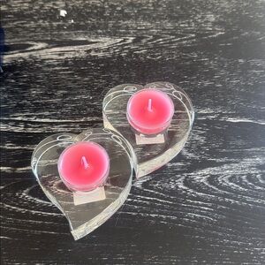 Mikasa Love Story votive holders.